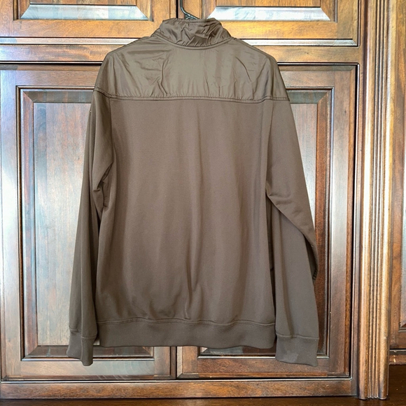 All Stitched Adult Nike Gray Tag Stars Brown Full-Zip Track Jacket XL Mens Gold - Picture 9 of 9